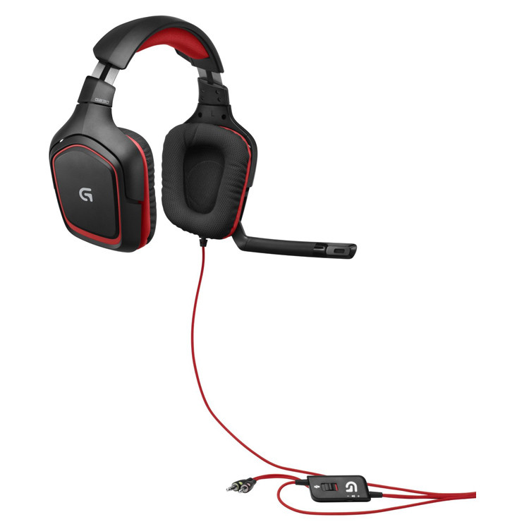 هدست Logitech G230 - سیاه/قرمز