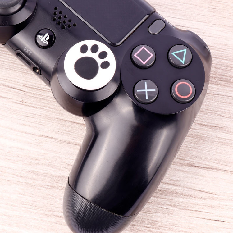 روکش آنالوگ دسته PLAYSTATION / XBOX طرح رد پا مشکی زمینه سفید