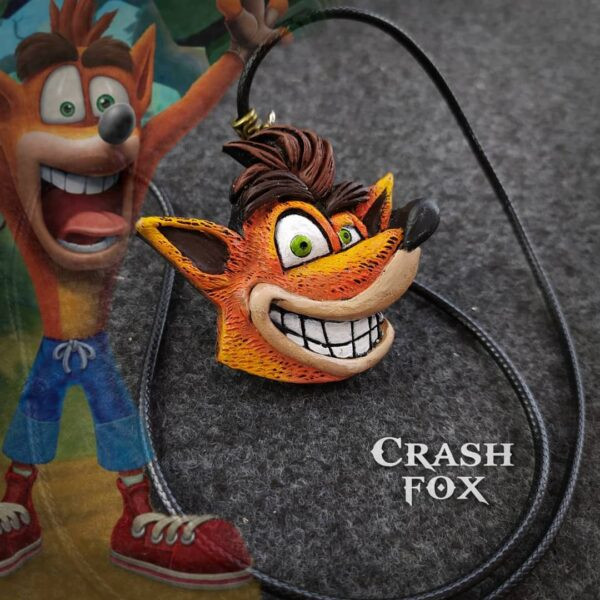 گردنبند رزینی کراش Crash fox