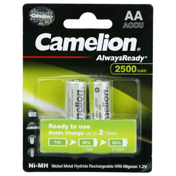 باتری دوتایی قلمی شارژی Camelion 2500mAh