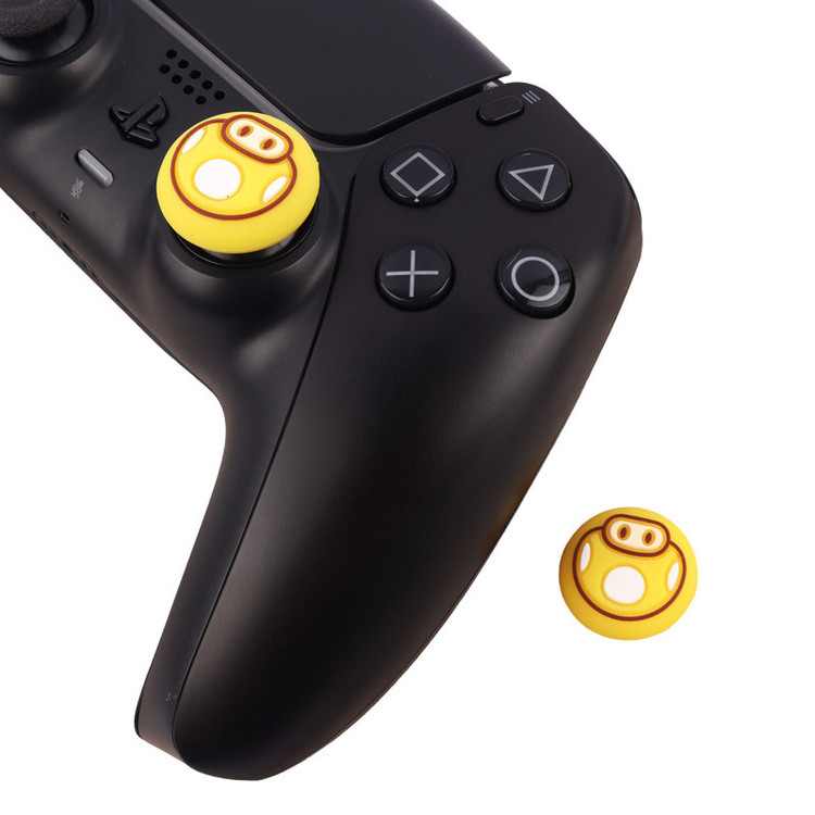 روکش آنالوگ دسته بازی Play Station/XBOX طرح قارچ زرد