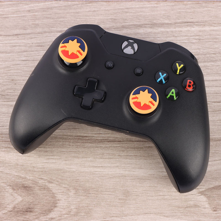 روکش آنالوگ دسته بازی Play Station/XBOX طرح Captain Marvel Logo