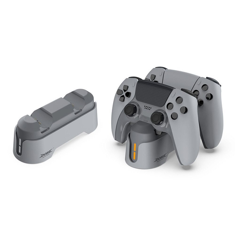 استند شارژر دسته ps5 dobe TP5-1501x فست شارژ اصلی طرح 30 سالگی