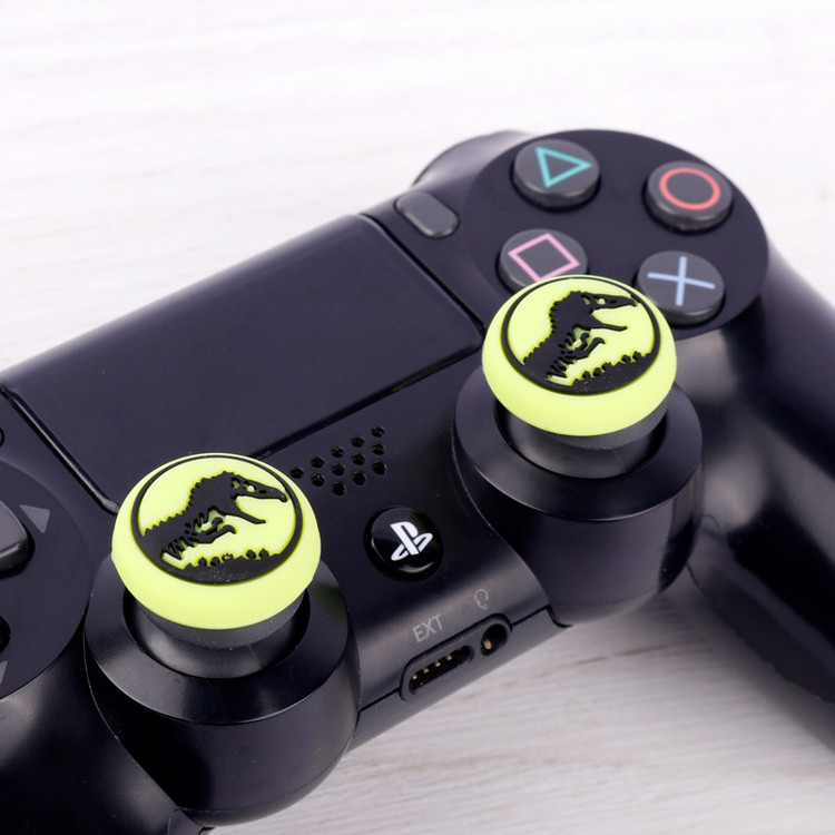 روکش آنالوگ دسته بازی Play Station/XBOX طرح دایناسور زمینه سبز